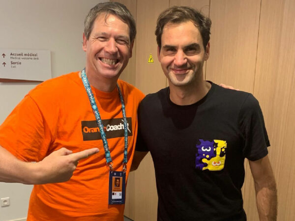 Roger Federer and Sven Groeneveld