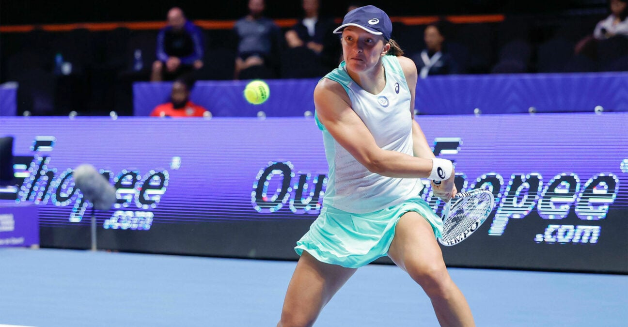 Iga Swiatek at the 2022 World Tennis League in Dubai