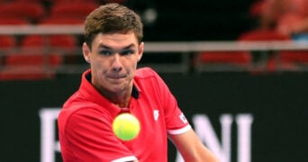 Kamil Majchrzak at the 2022 ATP Cup in Sydney
