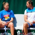 Karolina Pliskova and Sascha Bajin