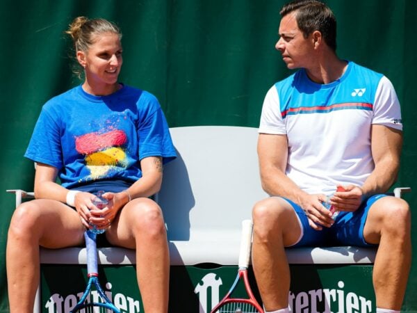 Karolina Pliskova and Sascha Bajin