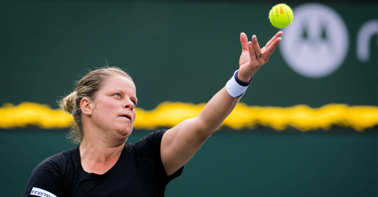 Kim Clijsters at the 2021 BNP Paribas Open in Indian Wells