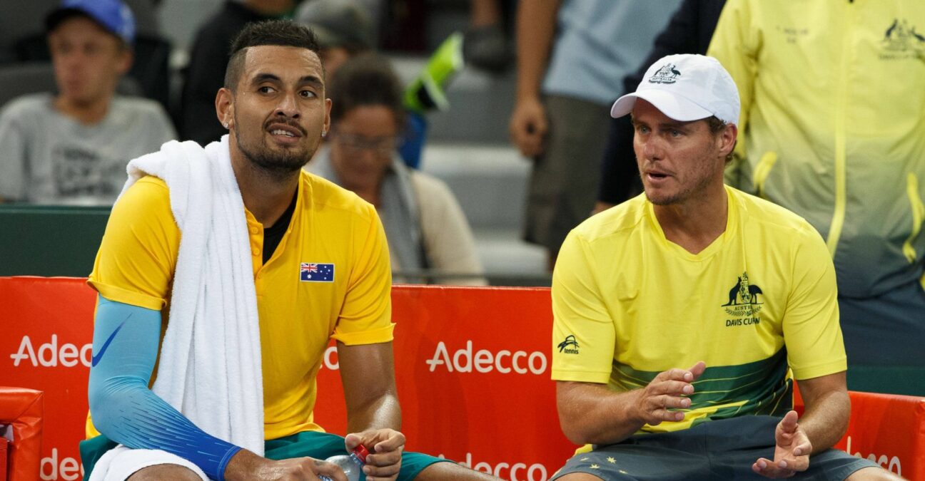 Nick Kyrgios and Lleyton Hewitt