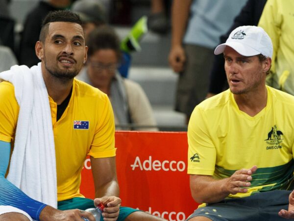 Nick Kyrgios and Lleyton Hewitt