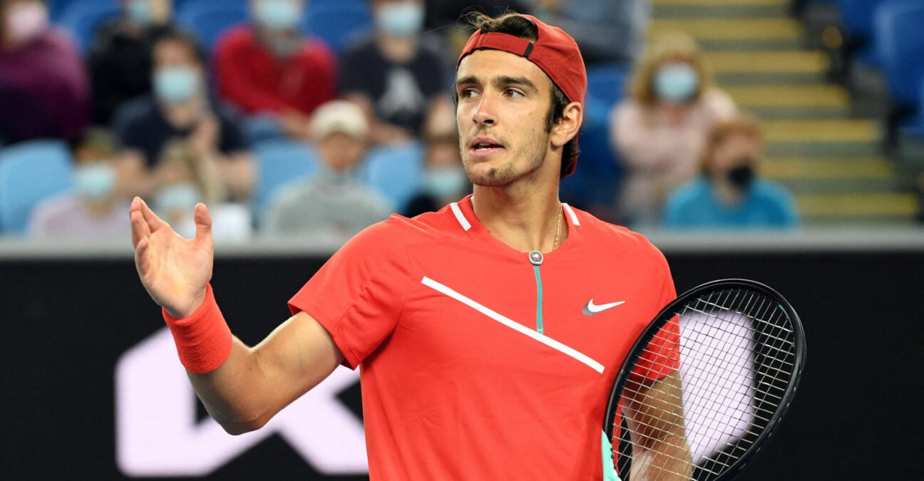 Lorenzo Musetti at the 2022 Australian Open