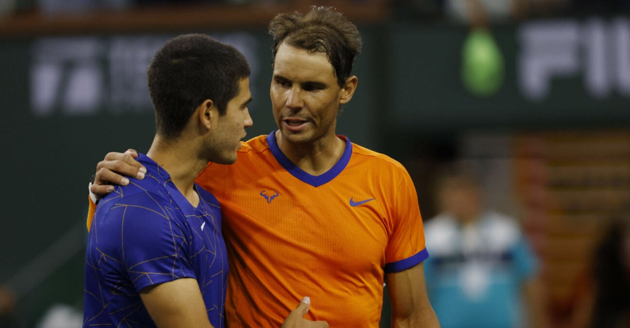 Nadal Alcaraz at the Indian Wells Masters in March 2022