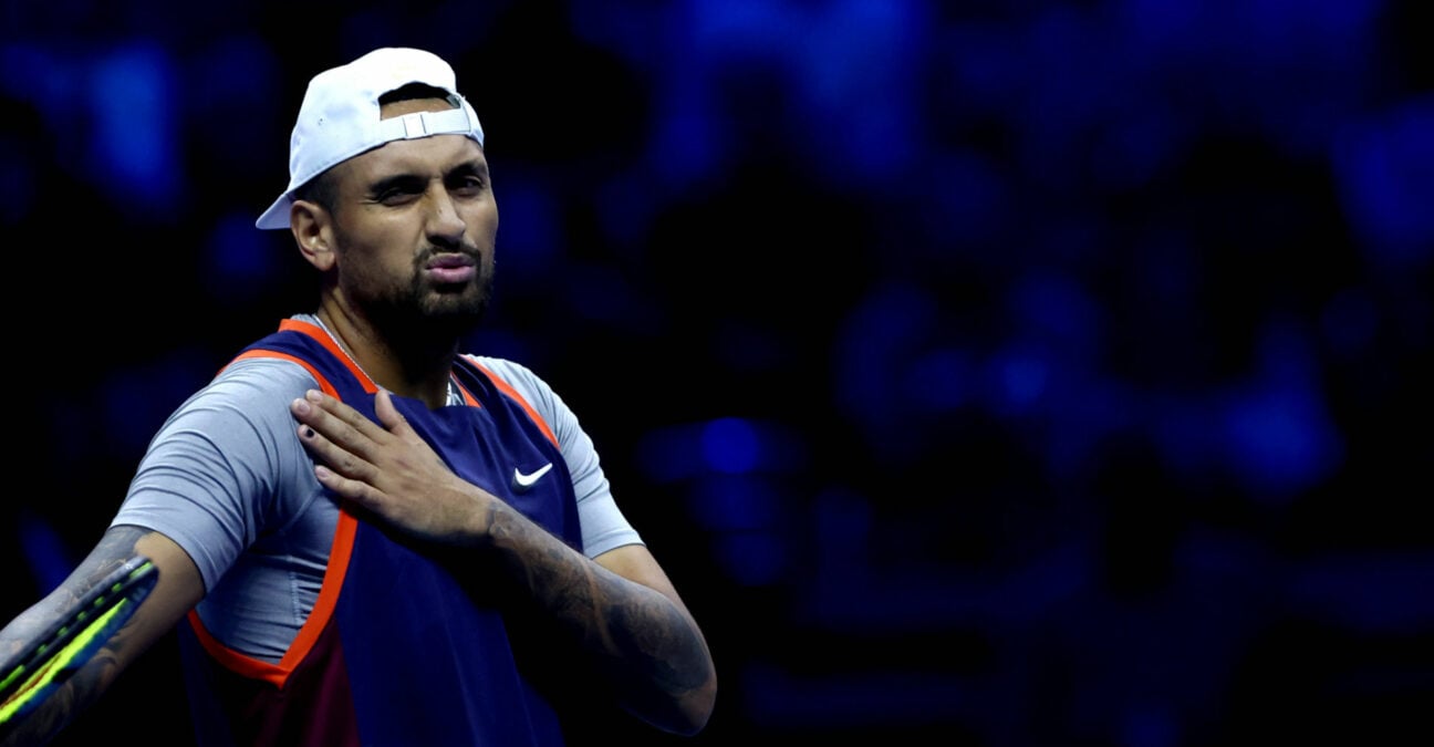 Nick Kyrgios at the 2022 ATP Finals in Turin