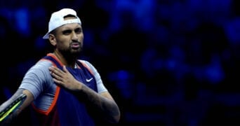 Nick Kyrgios at the 2022 ATP Finals in Turin