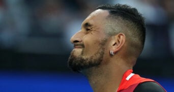 Nick Kyrgios at the 2022 Australian Open