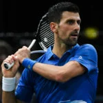 Novak Djokovic at the 2022 Paris Masters