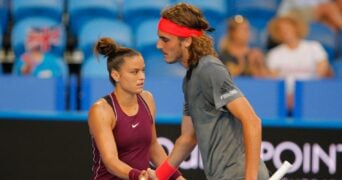 Sakkari and Tsitsipas in Hopman Cup 2018