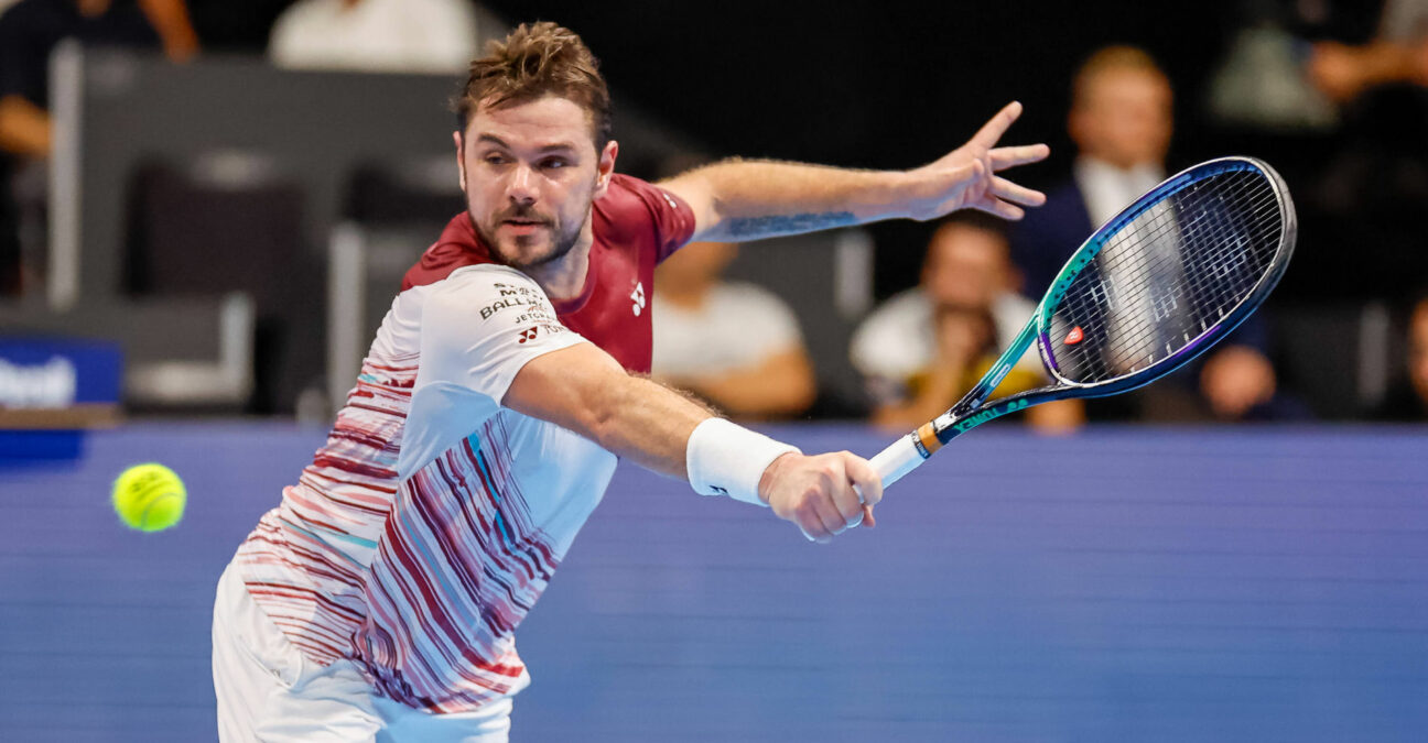 Stan Wawrinka at the Swiss Indoors in Basel in October 2022
