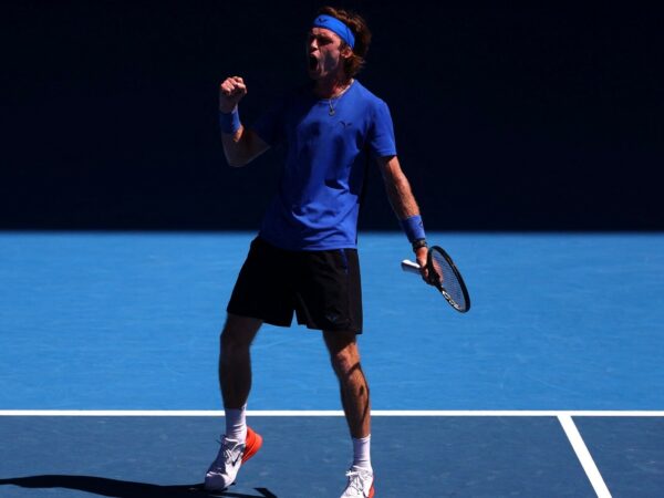 Andrey Rublev at the 2023 Australian Open
