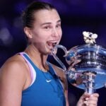 Aryna Sabalenka trophy pic