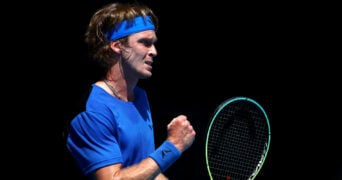 Andrey Rublev at the 2023 Australian Open