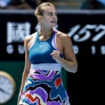 Aryna Sabalenka at the 2023 Australian Open