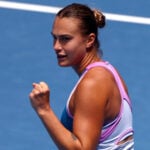 Aryna Sabalenka at the 2023 Australian Open