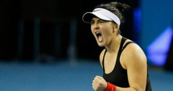 Bianca Andreescu at the 2022 WTA Billie Jean King Cup Finals