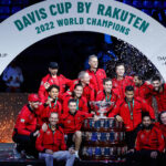 Canada with the 2022 Davis Cup trophy