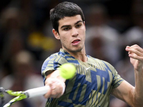 Carlos Alcaraz at the 2022 Paris Masters