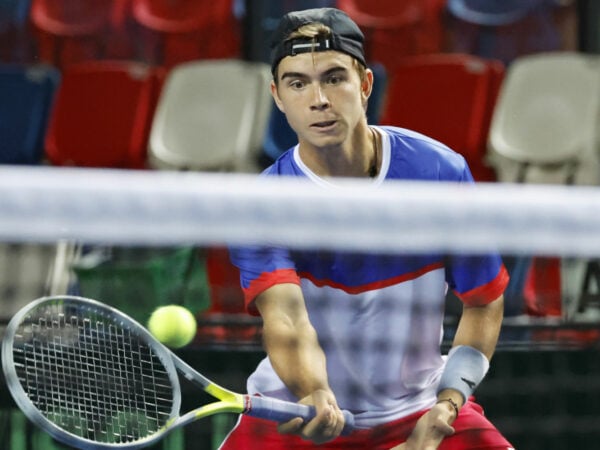Dalibor Svrcina at the 2022 Davis Cup tournament