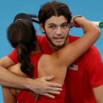 Taylor Fritz and Jessie Pegula at the United Cup