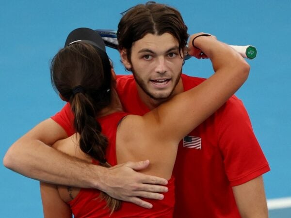 Taylor Fritz and Jessie Pegula at the United Cup