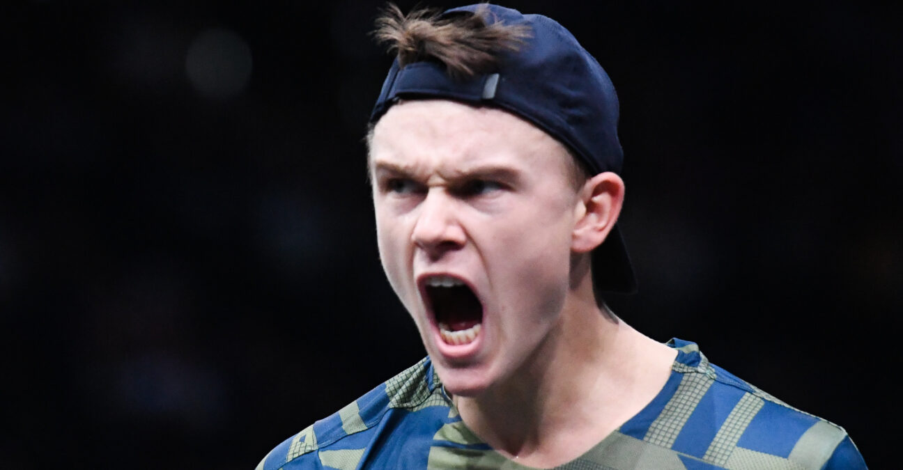 Holger Rune at the 2022 Paris Masters