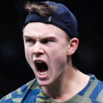 Holger Rune at the 2022 Paris Masters