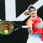 Kate Volynets at the 2022 Australian Open