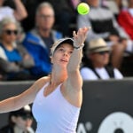Linda Fruhvirtova at the 2023 ASB Classic in Auckland