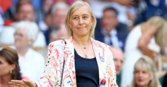 Martina Navratilova at the 2022 Wimbledon Championships