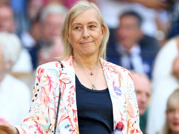 Martina Navratilova at the 2022 Wimbledon Championships