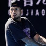 Nick Kyrgios AO practice 2023
