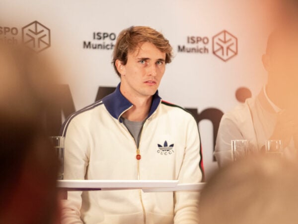 Alexander Zverev at the press conference of ImproVR at the ISPO on November 28, 2022 in Munich, Germany