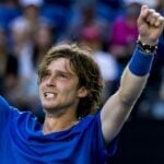 Andrey Rublev at the 2023 Australian Open