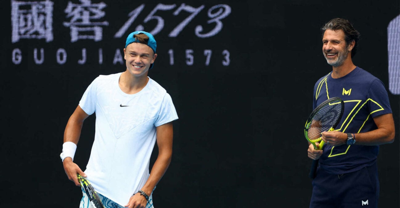 Holger Rune and Patrick Mouratoglou, 2023