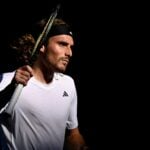 Tennis - Australian Open - Melbourne Park, Melbourne, Australia - January 27, 2023 Greece’s Stefanos Tsitsipas celebrates winning his semi final match against Russia's Karen Khachanov (AI/Reuters/Panoramic)
