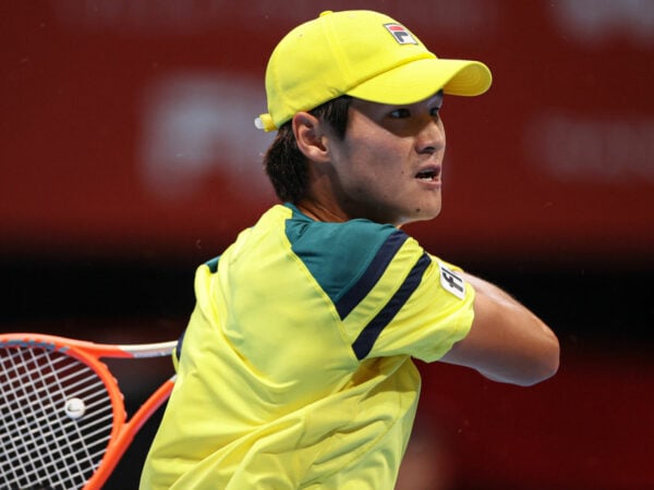 Soonwoo Kwon at the 2022 Japan Open Tennis Championships
