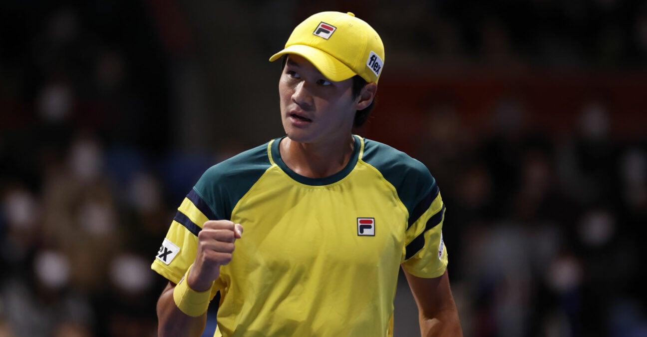 Soonwoo Kown at the 2022 Rakuten Japan Open Tennis Championships