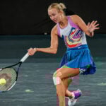 Anastasia Potapova during the 2023 WTA Linz Tournament