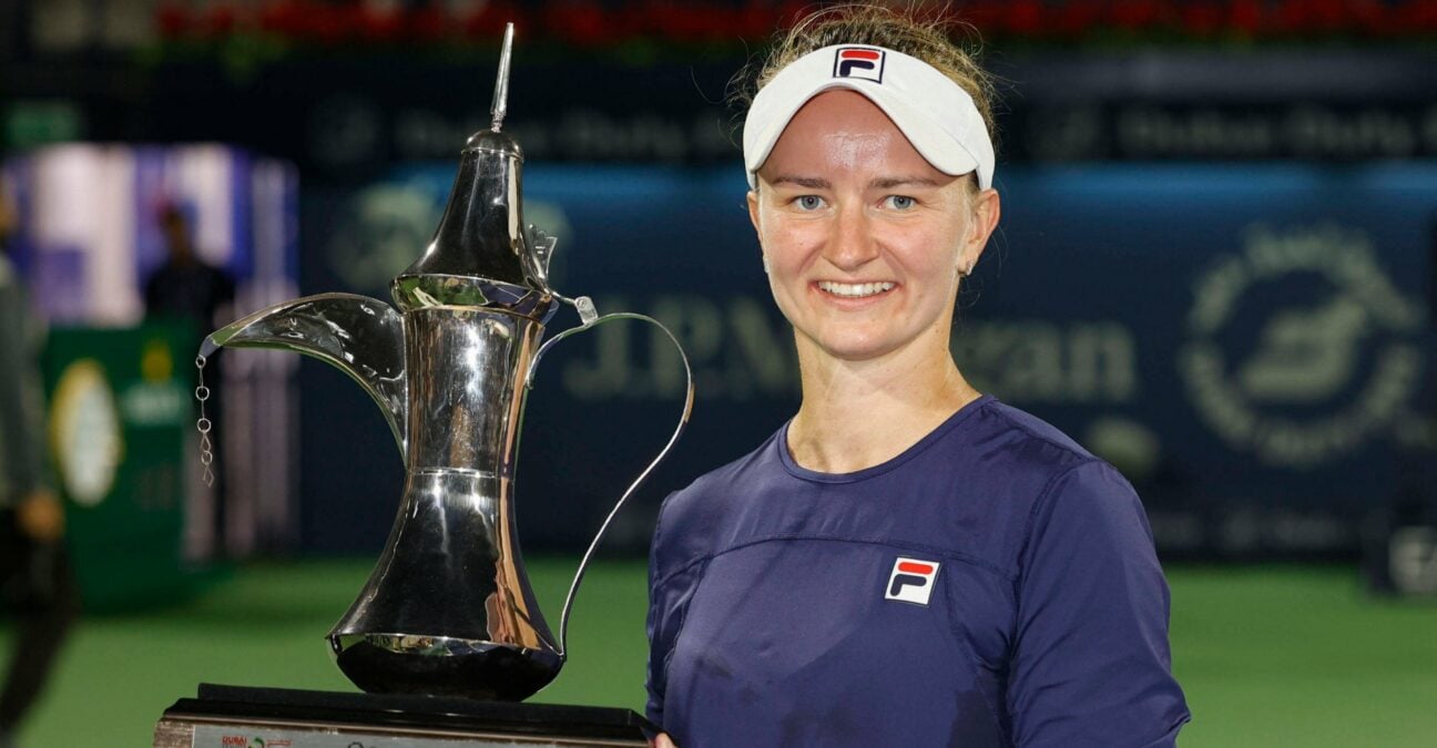 Barbora Krejcikova Dubai trophy 2023