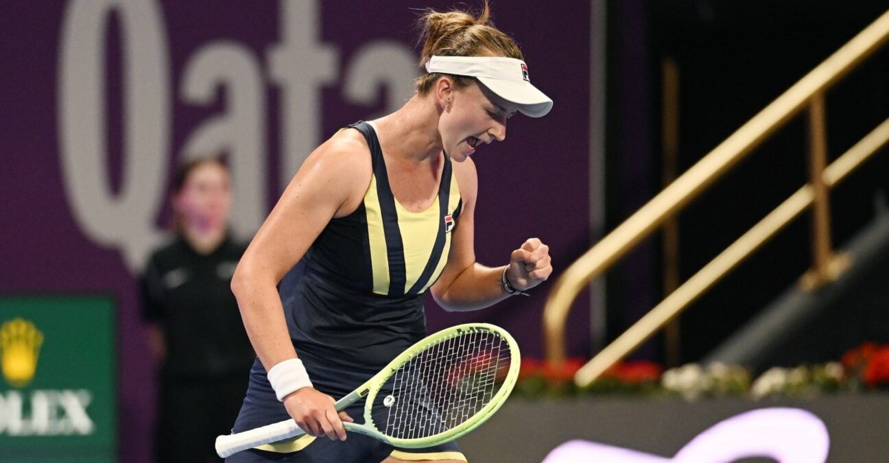 Barbora Krejcikova fist pump