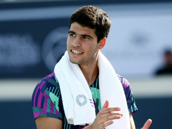 Carlos Alcaraz in Abu Dhabi in December 2022