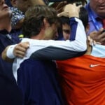Juan Carlos Ferrero and Carlos Alcaraz at the 2022 US Open