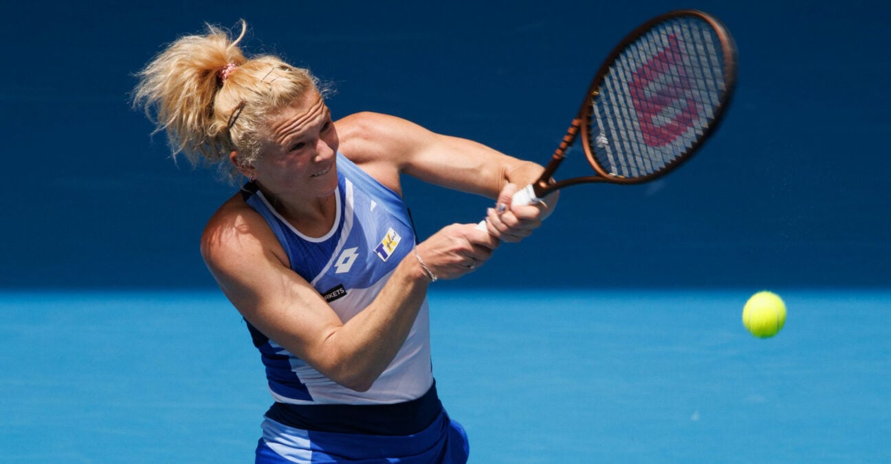 Katerina Siniakova at the 2023 Australian Open