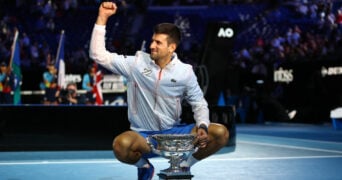 Novak Djokovic at the 2023 Australian Open