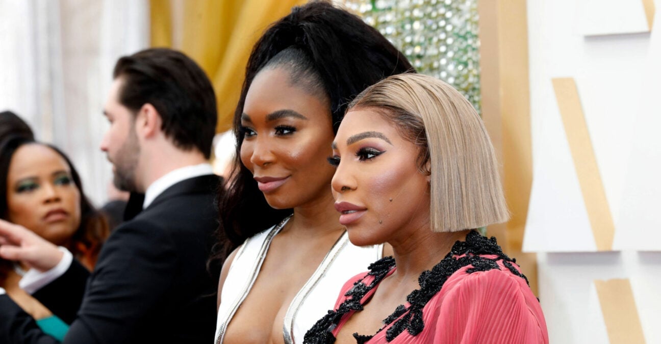Venus Williame and Serena Williams at the 94th Annual Academy Awards in Los Angeles in March 2022