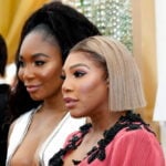 Venus Williame and Serena Williams at the 94th Annual Academy Awards in Los Angeles in March 2022