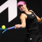 Rebecca Peterson of Sweden in action during the 2022 Australian Open